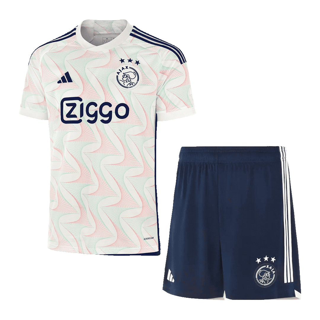 Ajax Away Soccer Jersey Kit(Jersey+Shorts) 2023/24 - soccerdeal