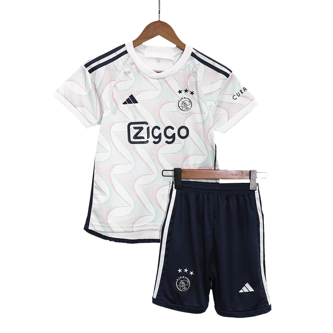 Kid's Ajax Away Soccer Jersey Kit(Jersey+Shorts) 2023/24 - soccerdeal