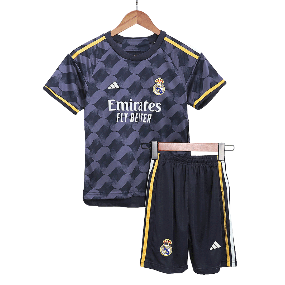 Kid's Real Madrid Away Soccer Jersey Kit(Jersey+Shorts) 2023/24 - soccerdeal