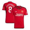 B.FERNANDES #8 Manchester United Home Soccer Jersey 2023/24 - Soccerdeal