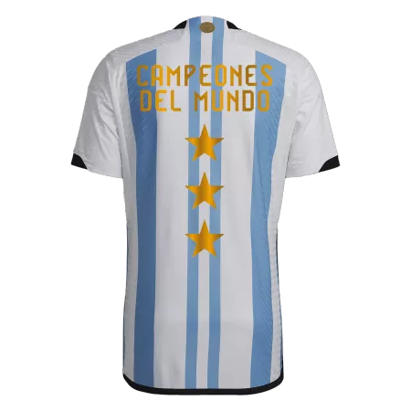 Authentic Champions Argentina 3 Stars Home Soccer Jersey 2022 - soccerdeal