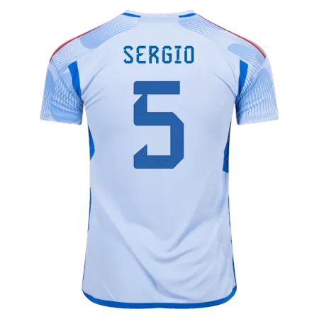 SERGIO #5 Spain Away Soccer Jersey 2022 - soccerdeal