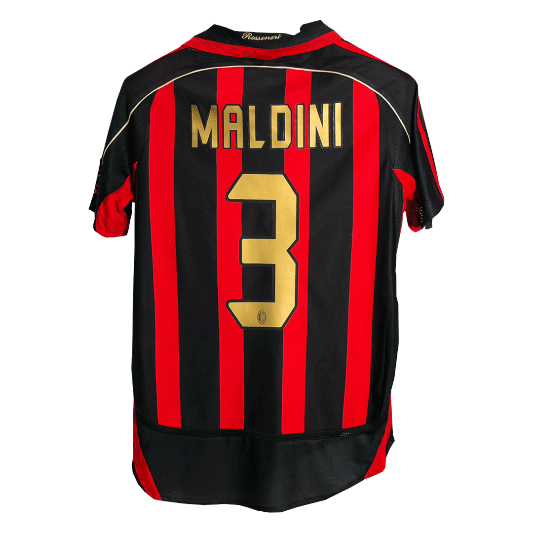 Retro MALDINI #3 2006/07 AC Milan Home Soccer Jersey - Soccerdeal