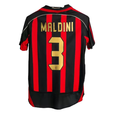 Retro MALDINI #3 2006/07 AC Milan Home Soccer Jersey - Soccerdeal