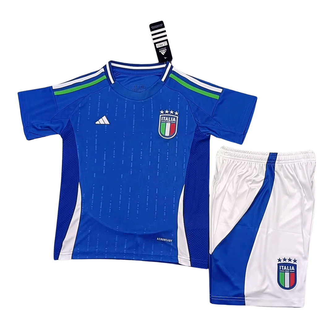Italy Blank Home Kid Soccer Country Jersey