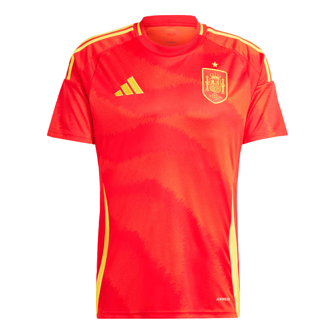 Spain Home Soccer Jersey Euro - Soccerdeal