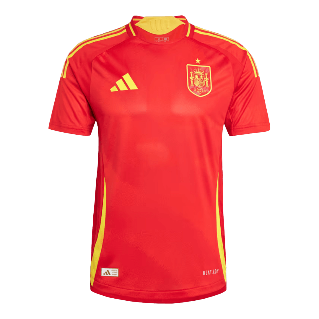 Authentic Spain Home Soccer Jersey Euro - Soccerdeal