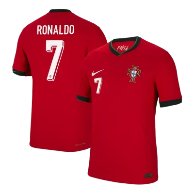 Authentic RONALDO #7 Portugal Home Soccer Jersey Euro 2024 - Soccerdeal