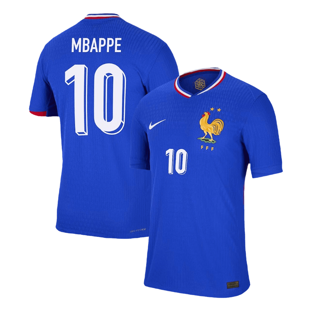 Authentic MBAPPE #10 France Home Soccer Jersey Euro - Soccerdeal