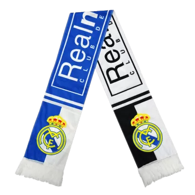 Real Madrid Soccer Scarf Blue&White - Soccerdeal