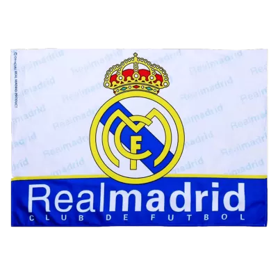 Real Madrid Team Flag White - Soccerdeal