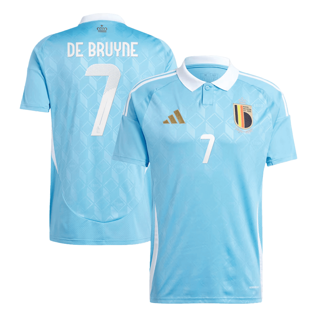 DE BRUYNE #7 Belgium Away Soccer Jersey Euro - Soccerdeal