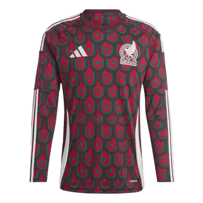 Mexico Home Long Sleeve Soccer Jersey Copa America 2024 - Soccerdeal