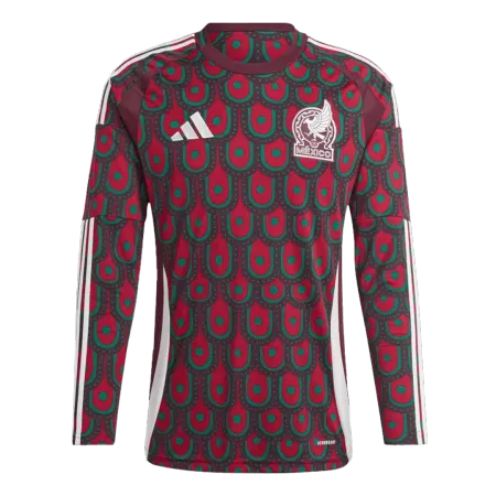 Mexico Home Long Sleeve Soccer Jersey Copa America 2024 - soccerdeal