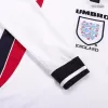 Retro 1998 England Home Long Sleeve Soccer Jersey - Soccerdeal