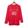 Retro 2007/08 Manchester United Champion League Home Long Sleeve Soccer Jersey - UCL Final - Soccerdeal