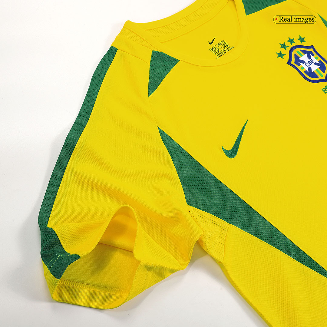 Retro 2002/03 Brazil Home Soccer Jersey - Soccerdeal