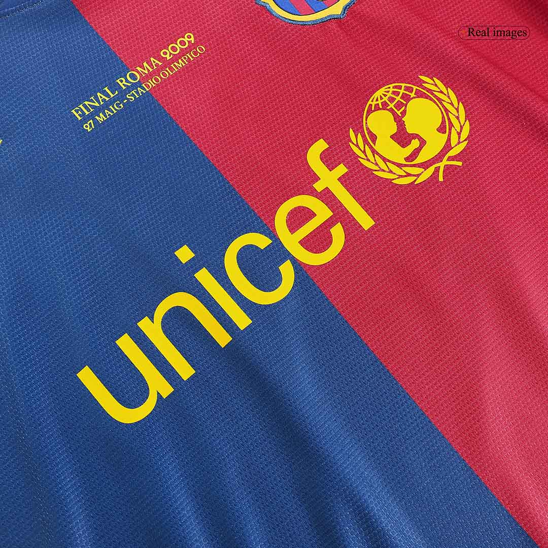 Retro 2008/09 Barcelona Home Soccer Jersey - Soccerdeal