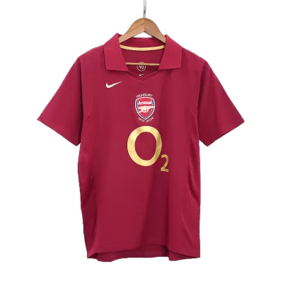 Retro 2005/06 Arsenal Home Soccer Jersey - Soccerdeal