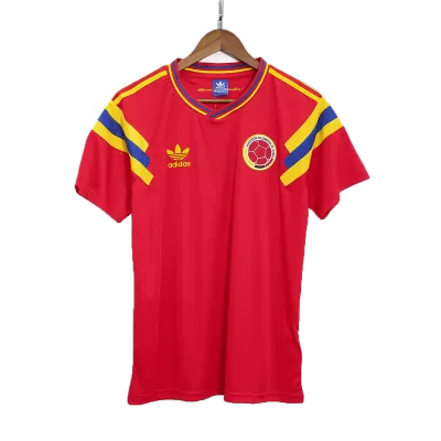 Retro 1990 Colombia Away Soccer Jersey - Soccerdeal