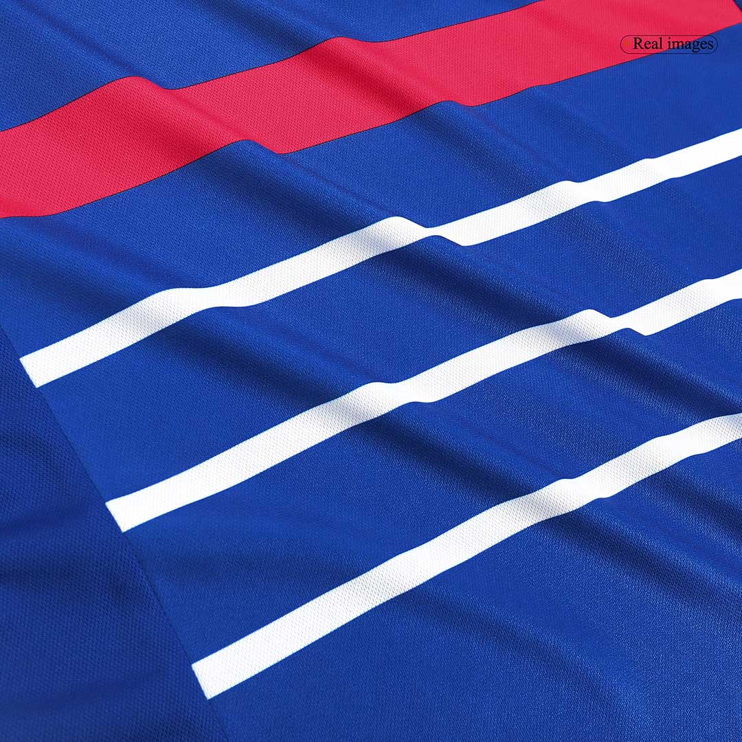 Retro 1998 France Home Soccer Jersey - Soccerdeal