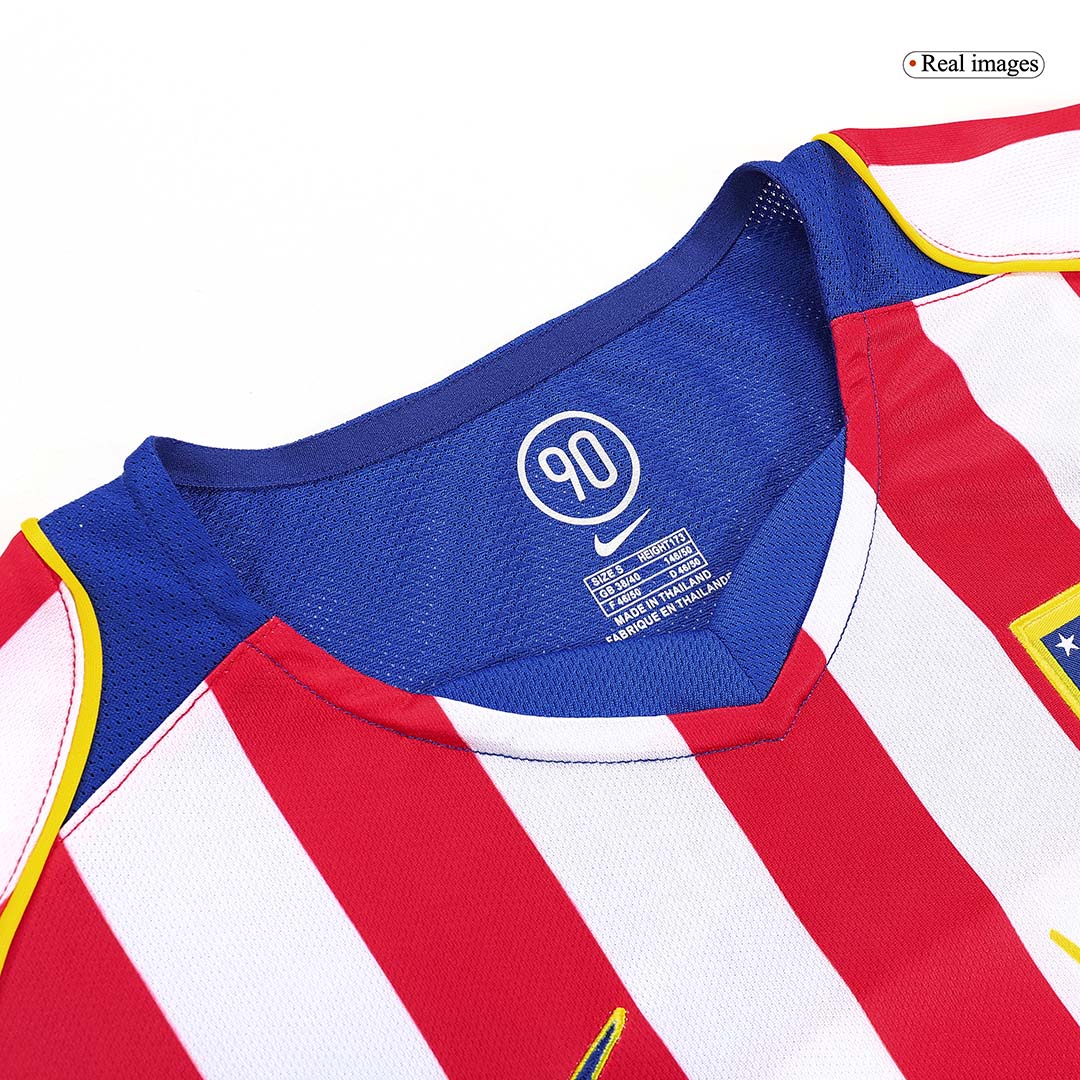 Retro 2004/05 Atletico Madrid Home Soccer Jersey - Soccerdeal