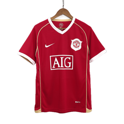 Retro 2006/07 Manchester United Home Soccer Jersey - Soccerdeal