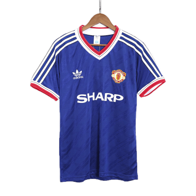 Retro 1986 Manchester United Away Soccer Jersey - Soccerdeal