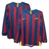 Retro 2005/06 Barcelona Home Long Sleeve Soccer Jersey - Soccerdeal