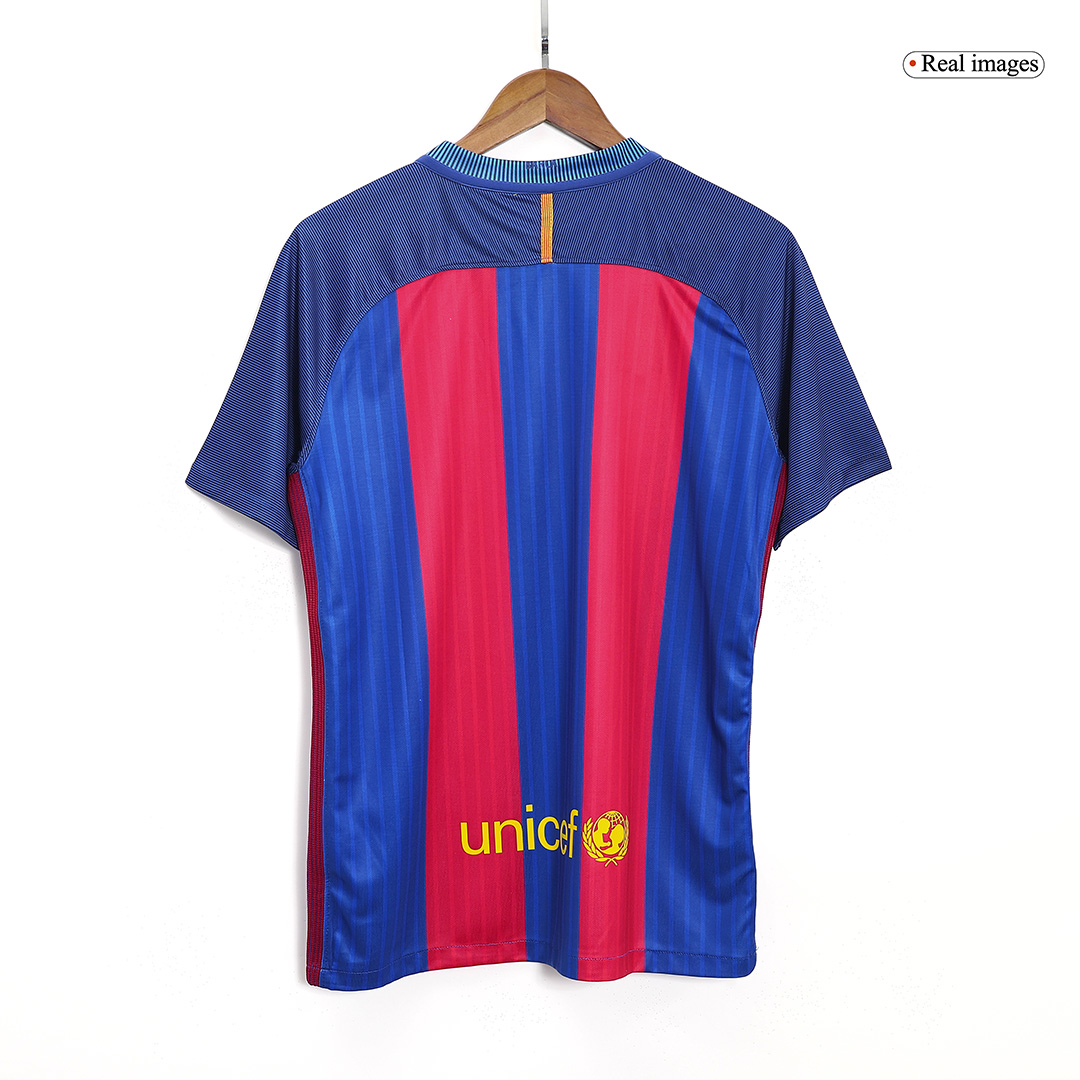Retro 2016/17 Barcelona Home Soccer Jersey - Soccerdeal