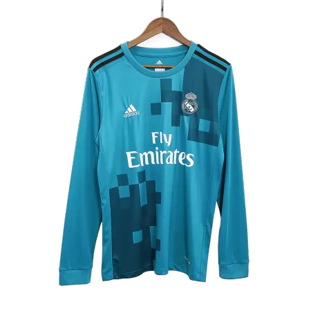 Retro 2017/18 Real Madrid Away Long Sleeve Soccer Jersey - soccerdeal
