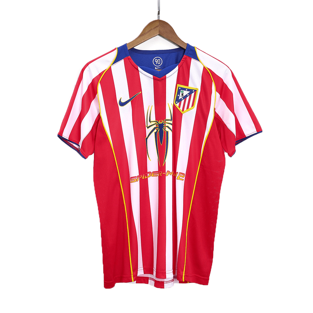 Retro 2004/05 Atletico Madrid Home Soccer Jersey - Soccerdeal