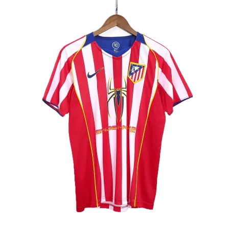 Retro 2004/05 Atletico Madrid Home Soccer Jersey - soccerdeal
