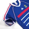 Retro 1998 France Home Soccer Jersey - Soccerdeal