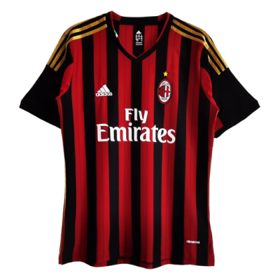 Retro 2013/14 AC Milan Home Soccer Jersey - Soccerdeal