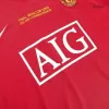 Retro 2007/08 Manchester United Champion League Home Long Sleeve Soccer Jersey - Soccerdeal