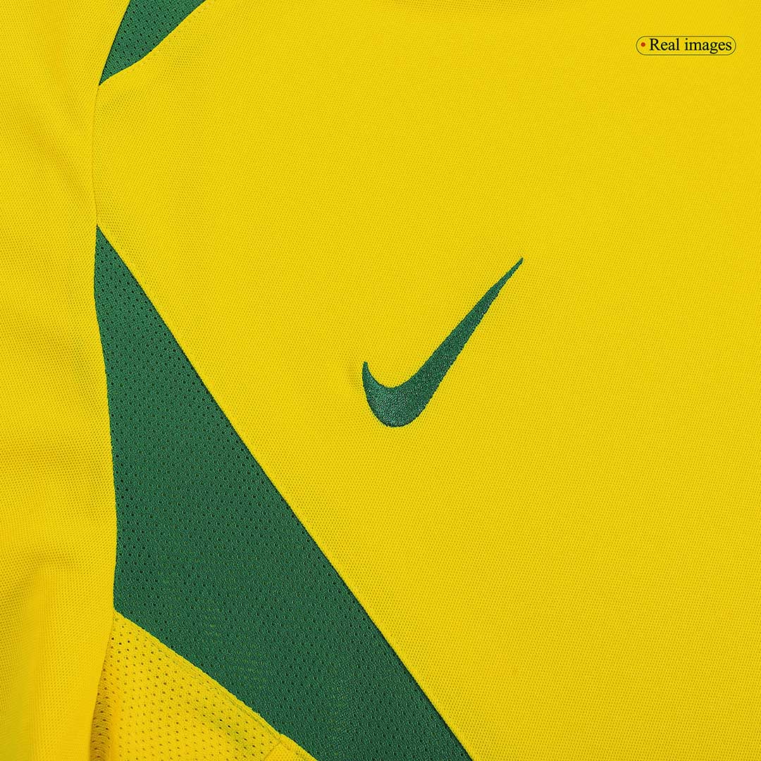 Retro 2002/03 Brazil Home Soccer Jersey - Soccerdeal