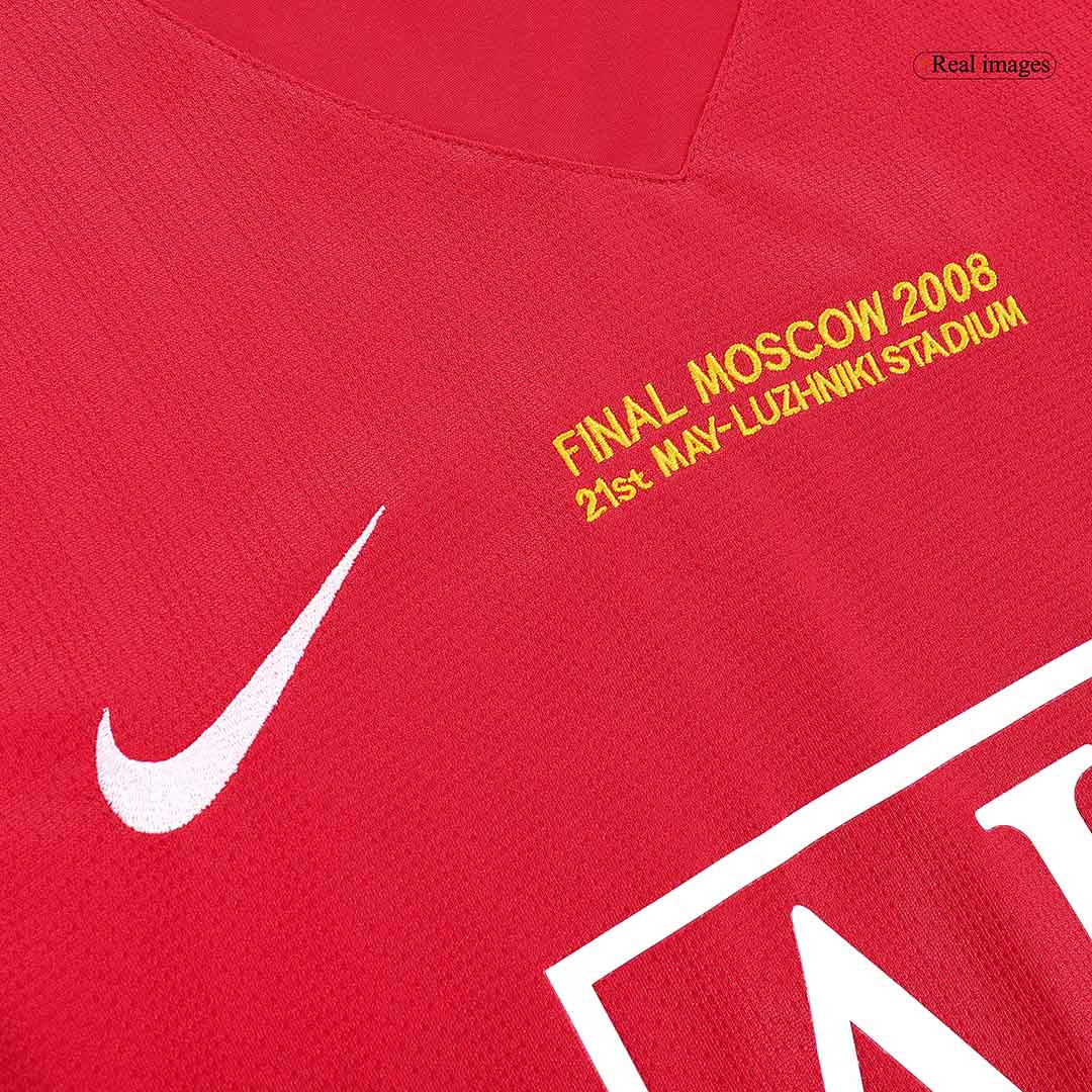 Retro RONALDO #7 2007/08 Manchester United Home Long Sleeve Soccer Jersey - Soccerdeal