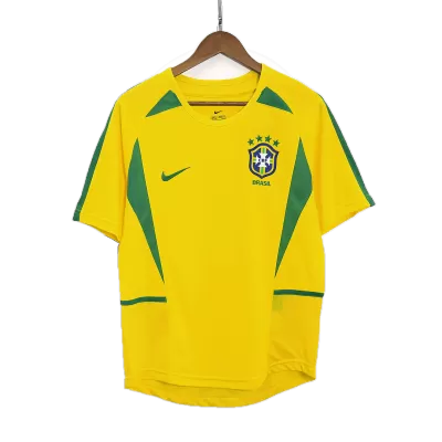 Retro 2002/03 Brazil Home Soccer Jersey - Soccerdeal