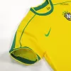 Retro RONALDO #9 1998 Brazil Home Soccer Jersey - Soccerdeal