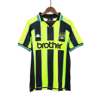 Retro 1998/99 Manchester City Away Soccer Jersey - Soccerdeal