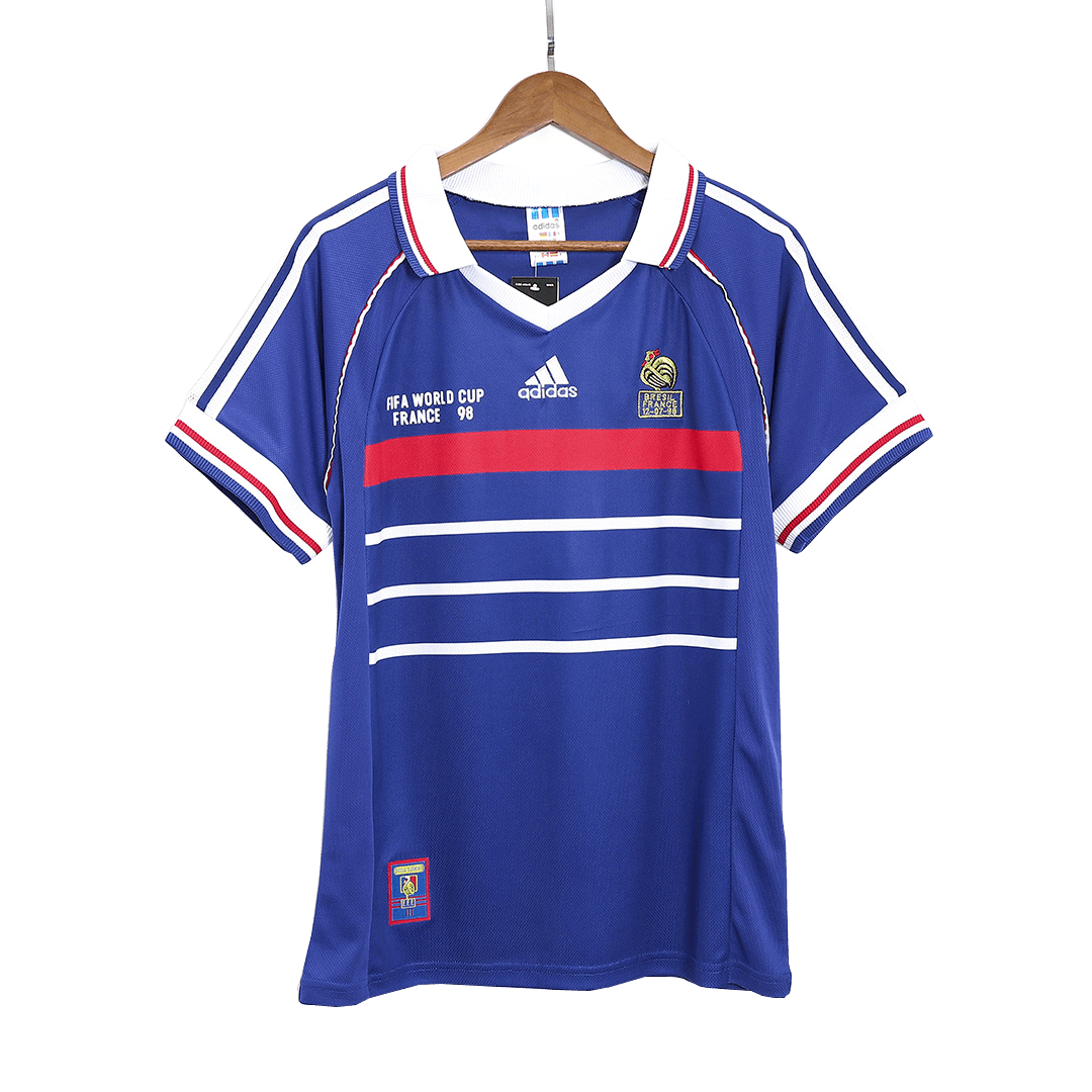 Retro 1998 France World Cup Home Soccer Jersey - Soccerdeal