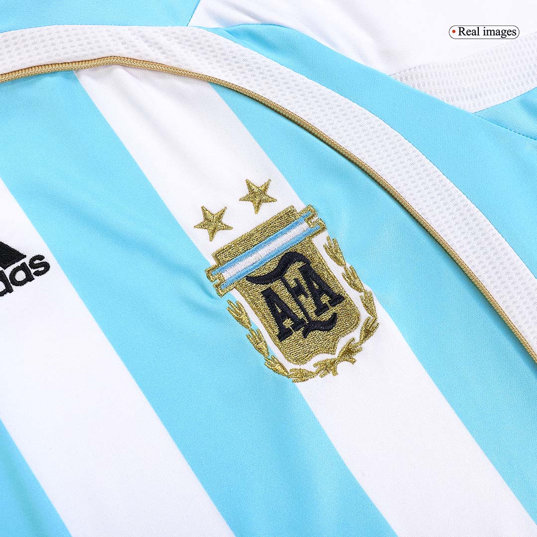 Retro 2006 Argentina Home Soccer Jersey - Soccerdeal