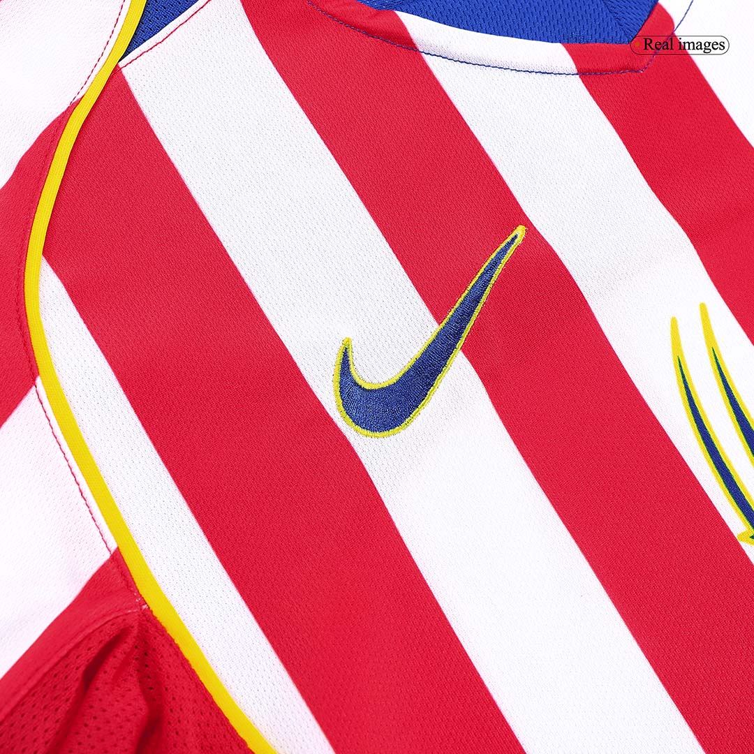 Retro 2004/05 Atletico Madrid Home Soccer Jersey - Soccerdeal