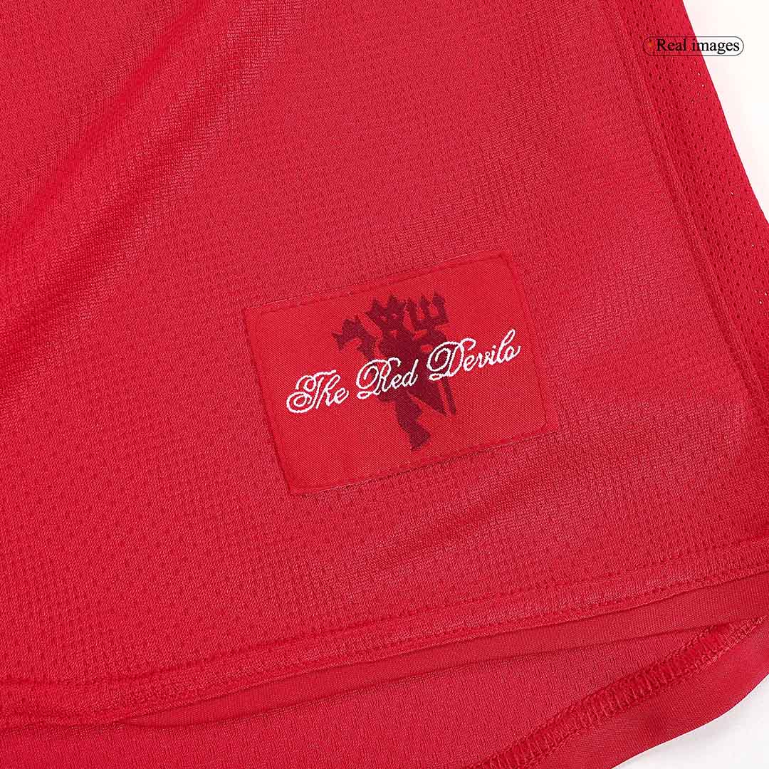 Retro RONALDO #7 2007/08 Manchester United Home Long Sleeve Soccer Jersey - Soccerdeal