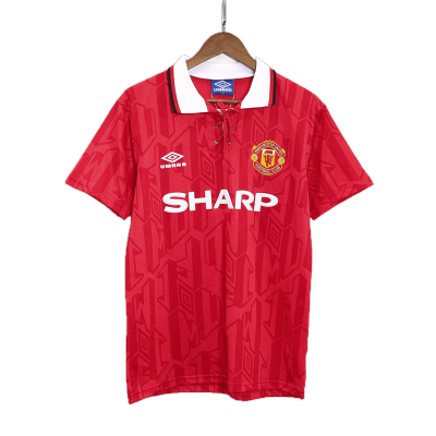 Retro 1992/94 Manchester United Home Soccer Jersey - Soccerdeal