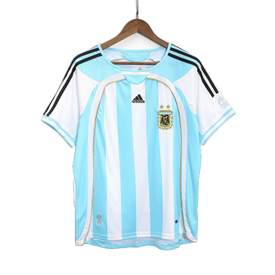 Retro 2006 Argentina Home Soccer Jersey - Soccerdeal