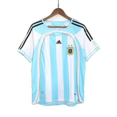 Retro 2006 Argentina Home Soccer Jersey - Soccerdeal