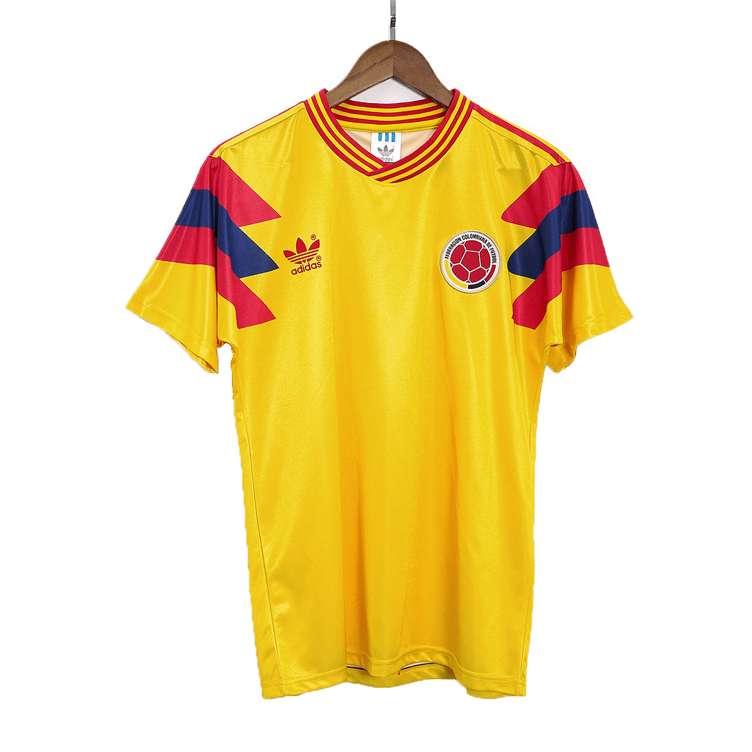 Retro 1990 Colombia Home Soccer Jersey