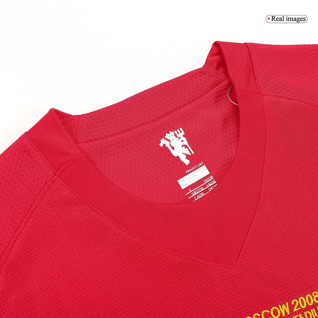 Retro RONALDO #7 2007/08 Manchester United Home Long Sleeve Soccer Jersey - Soccerdeal